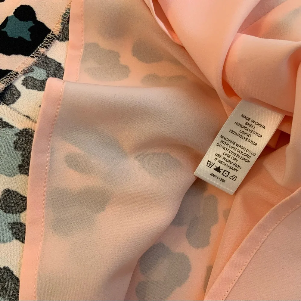 1. State Leopard Animal Print Mini Sleeveless Dress Size XS - Picture 11 of 12